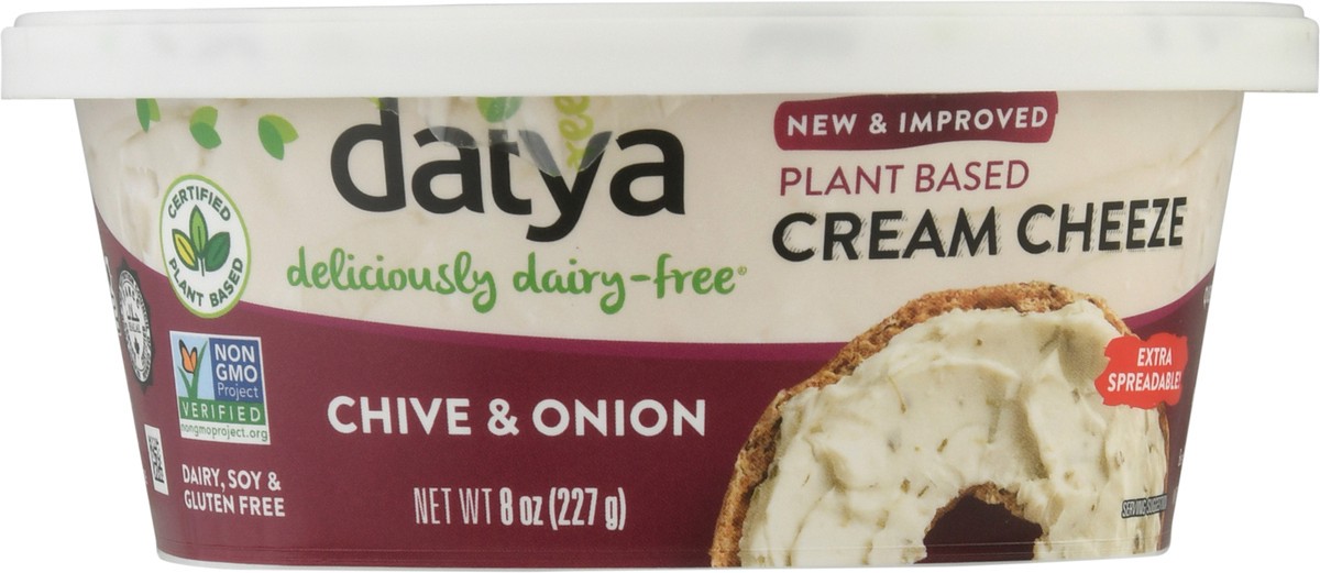 slide 6 of 9, Daiya Dairy Free Chive and Onion Vegan Cream Cheese - 8 oz, 8 oz