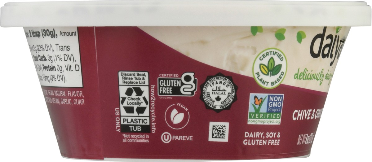 slide 2 of 9, Daiya Dairy Free Chive and Onion Vegan Cream Cheese - 8 oz, 8 oz