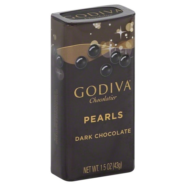 slide 1 of 1, Godiva Dark Chocolate Pearls, 1.5 oz