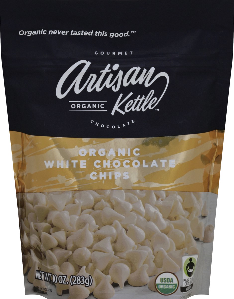 slide 2 of 3, Artisan Kettle Organic White Chocolate Chips, 10 oz