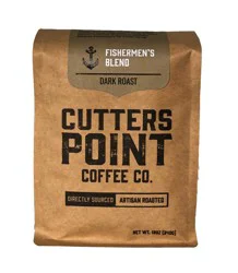 Cutters Point Coffee Co. Fisherman's Blend Dark Roast Whole Bean Coffee - 12 oz