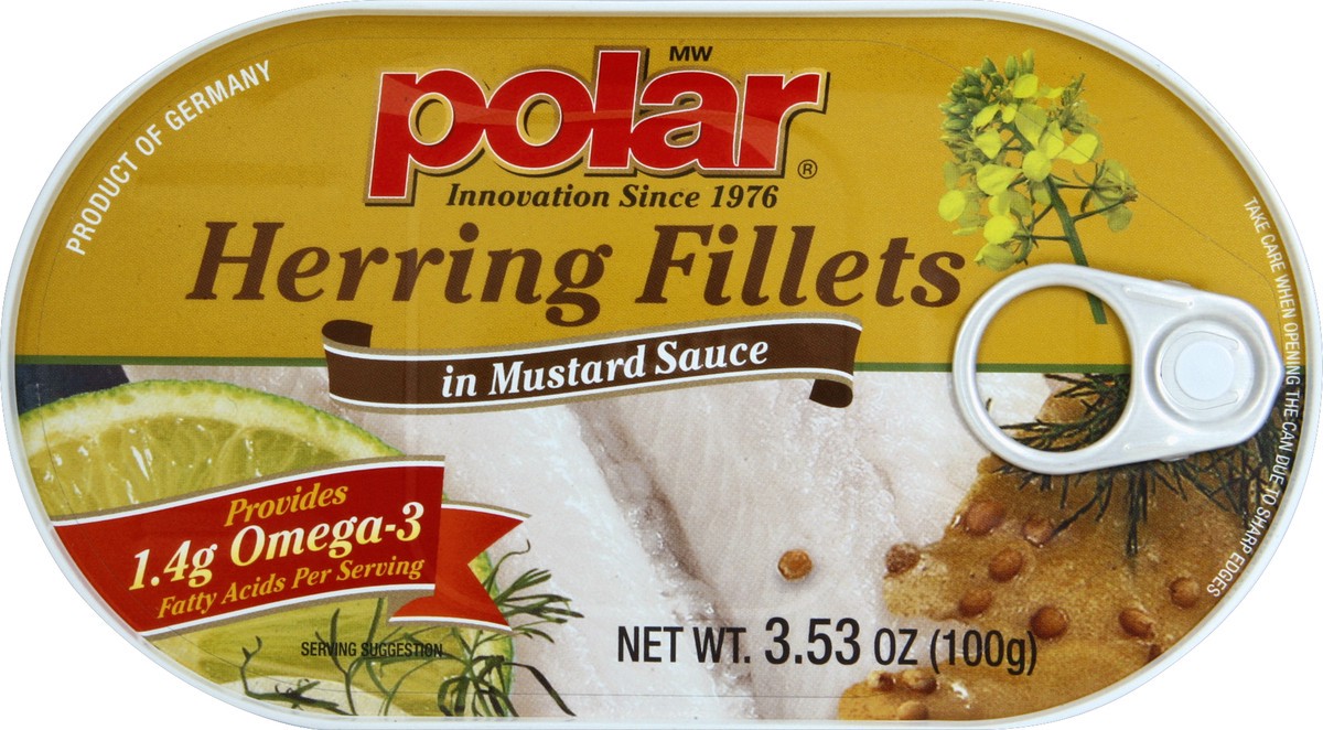 slide 4 of 4, Polar Herring Mustrd, 3.53 oz