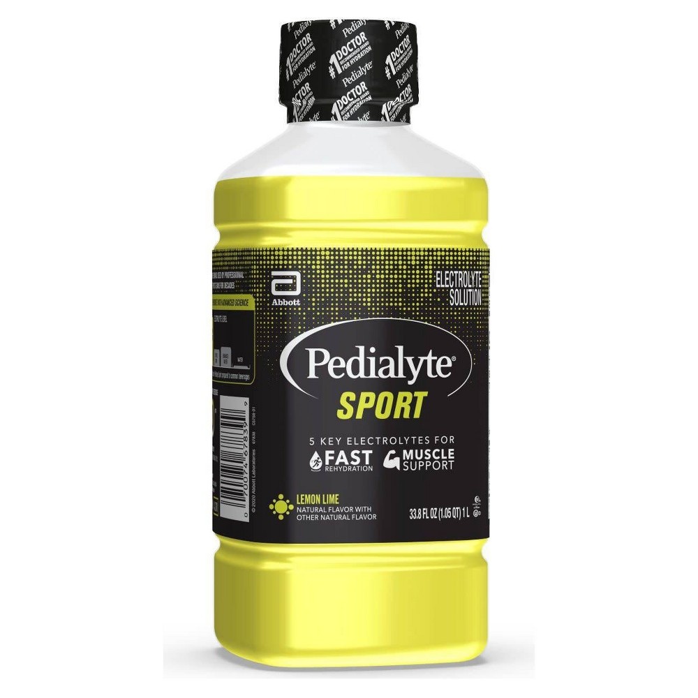 Pedialyte Sport Ready-to-Drink Electrolyte Solution Lemon Lime 33.8 fl ...