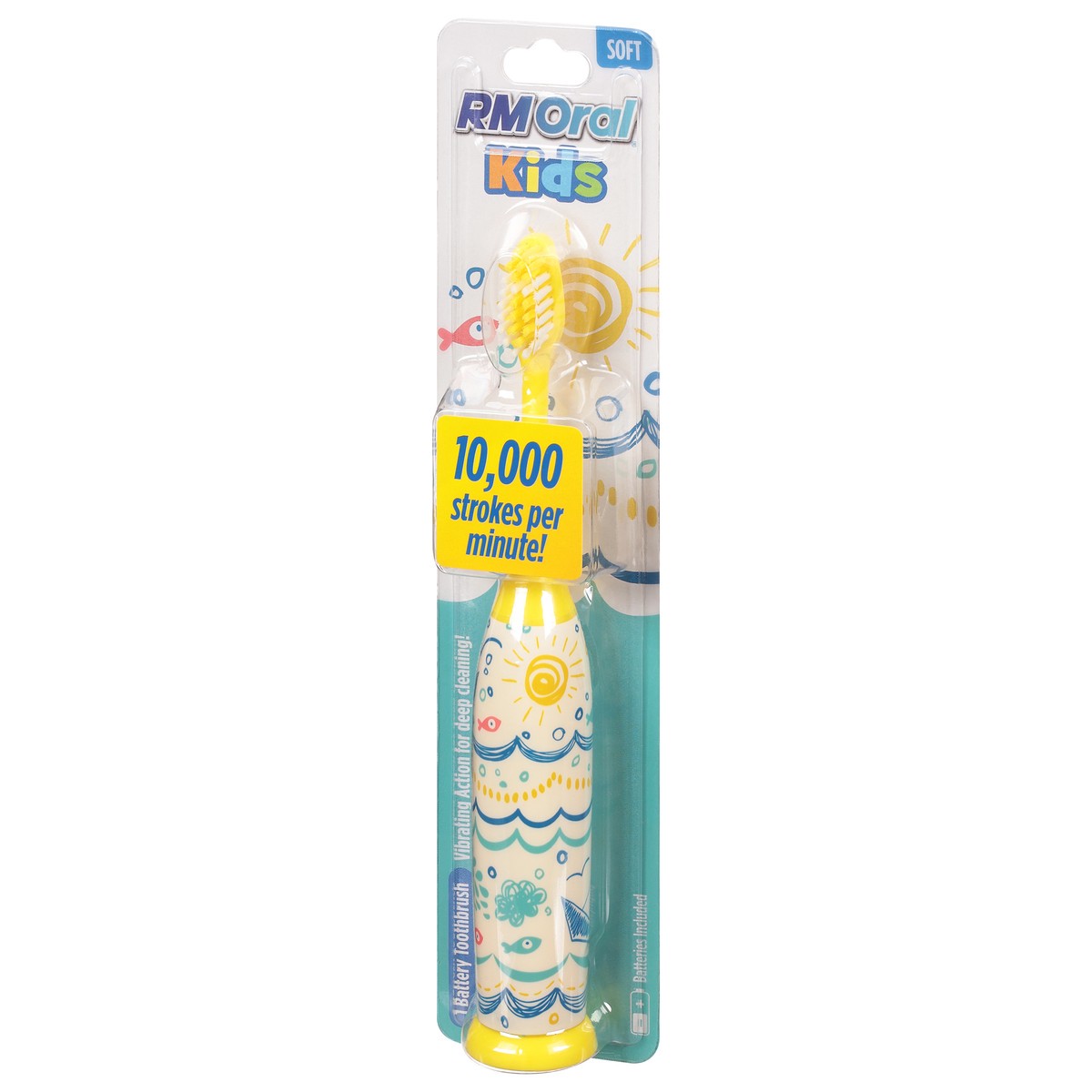 slide 2 of 9, RM Oral Kids Soft Battery Toothbrush 1 1 ea, 1 ct
