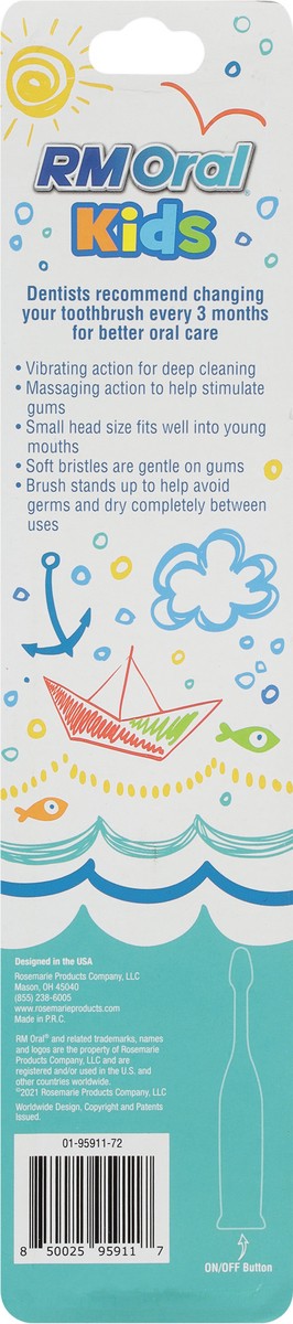 slide 9 of 9, RM Oral Kids Soft Battery Toothbrush 1 1 ea, 1 ct