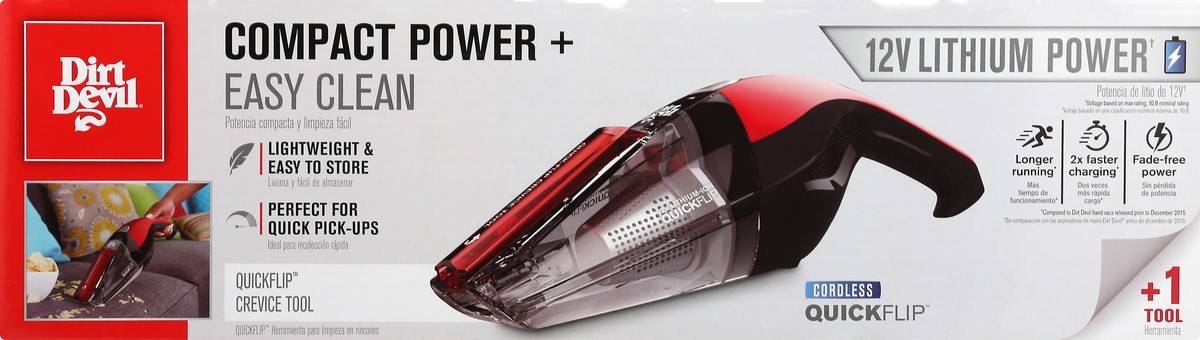 slide 4 of 10, Dirt Devil Cordless Handheld Vacuum Cleaner Kit 1 ea, 1 ea