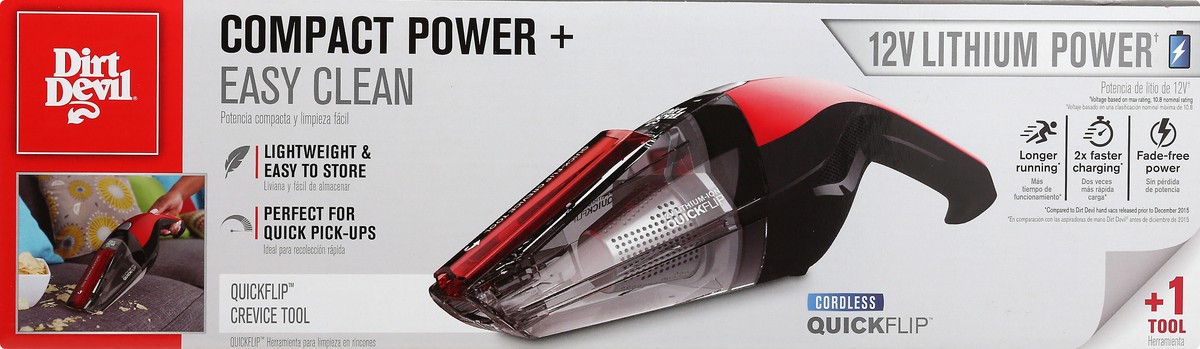 slide 5 of 10, Dirt Devil Cordless Handheld Vacuum Cleaner Kit 1 ea, 1 ea