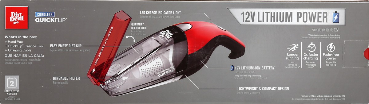 slide 9 of 10, Dirt Devil Cordless Handheld Vacuum Cleaner Kit 1 ea, 1 ea