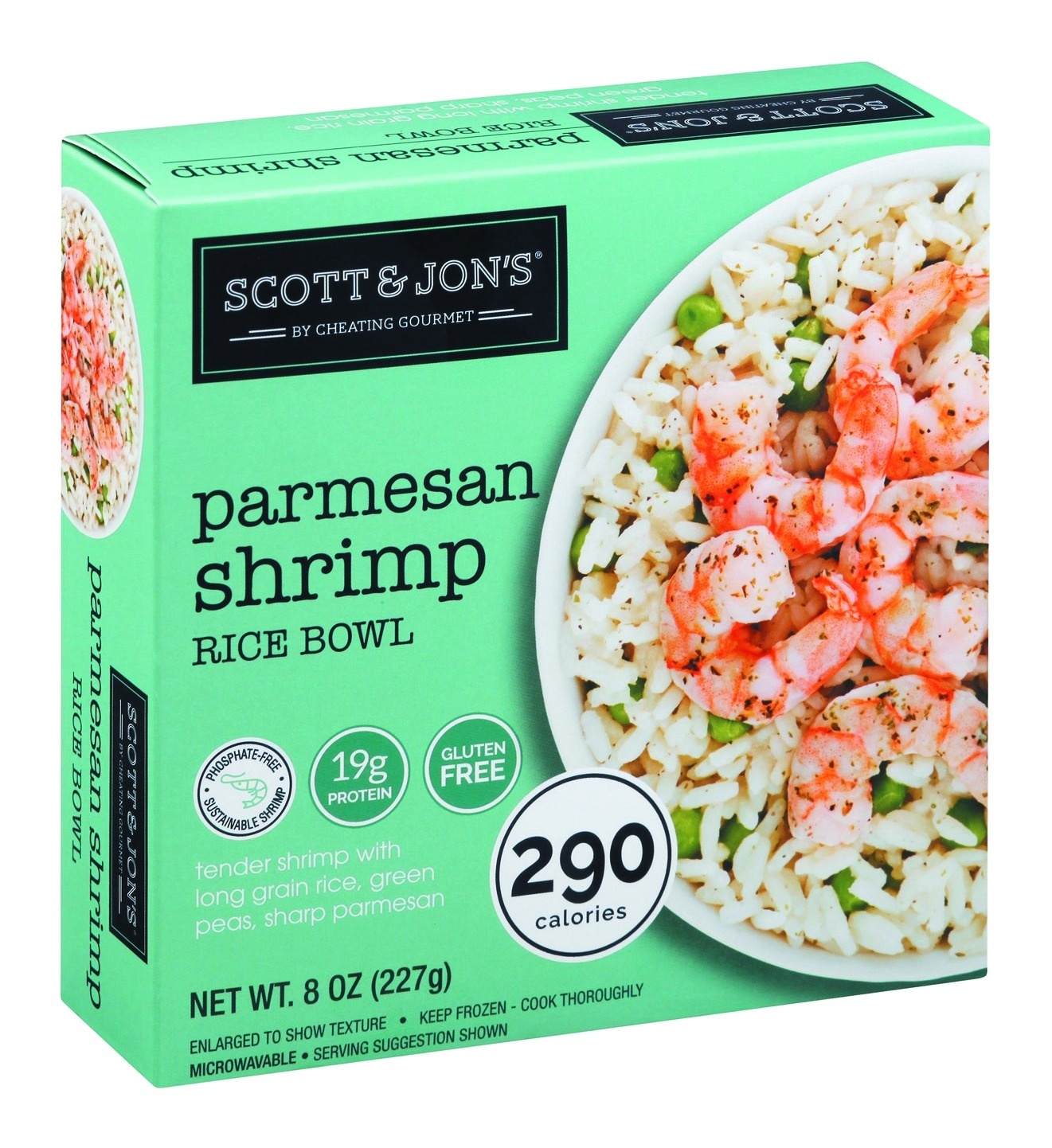 slide 1 of 2, Cheating Gourmet Shrimp Rice Bowl Creamy Parmesan, 8 oz