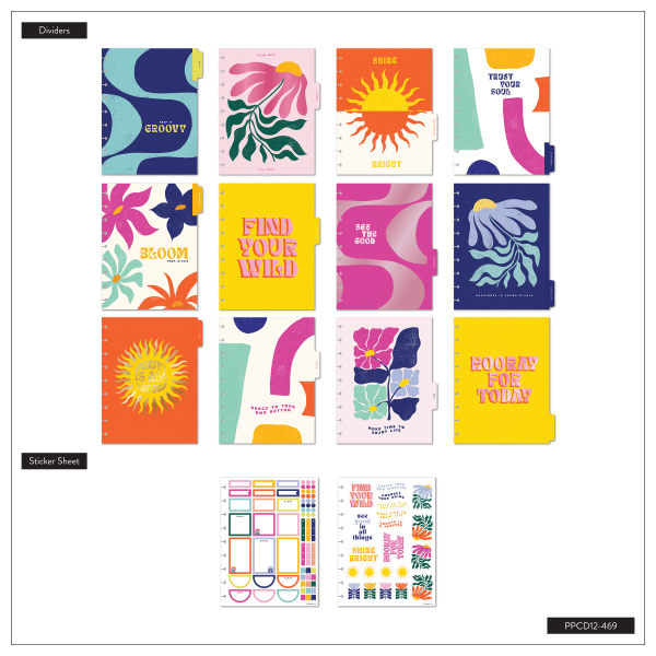 slide 6 of 10, 2024 Happy Planner Monthly/Weekly Classic Happy Planner, 7"" X 9-1/4"", Rio Vibes, July 2024 To June 2025, 1 ct