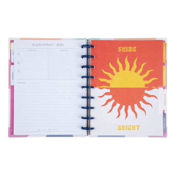 slide 7 of 10, 2024 Happy Planner Monthly/Weekly Classic Happy Planner, 7"" X 9-1/4"", Rio Vibes, July 2024 To June 2025, 1 ct