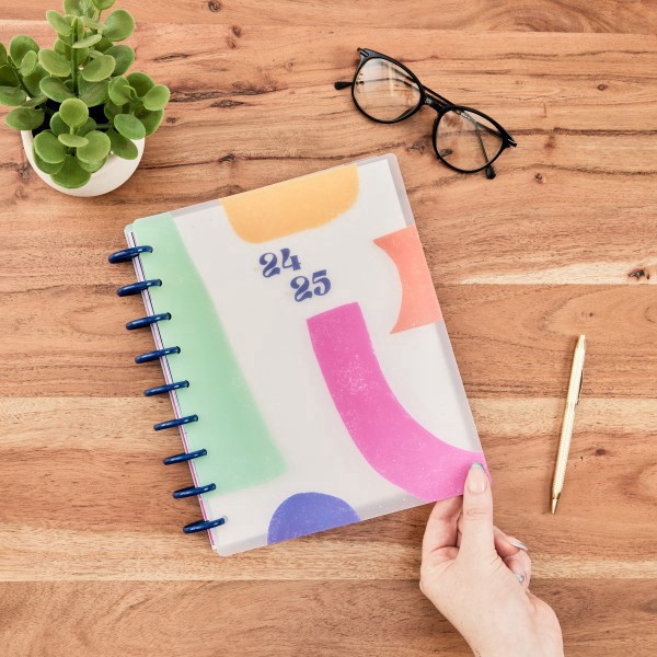 slide 3 of 10, 2024 Happy Planner Monthly/Weekly Classic Happy Planner, 7"" X 9-1/4"", Rio Vibes, July 2024 To June 2025, 1 ct