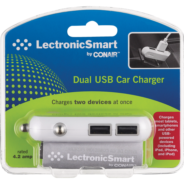 slide 1 of 1, Lectronic Smart Car Charger 1 ea, 1 ct