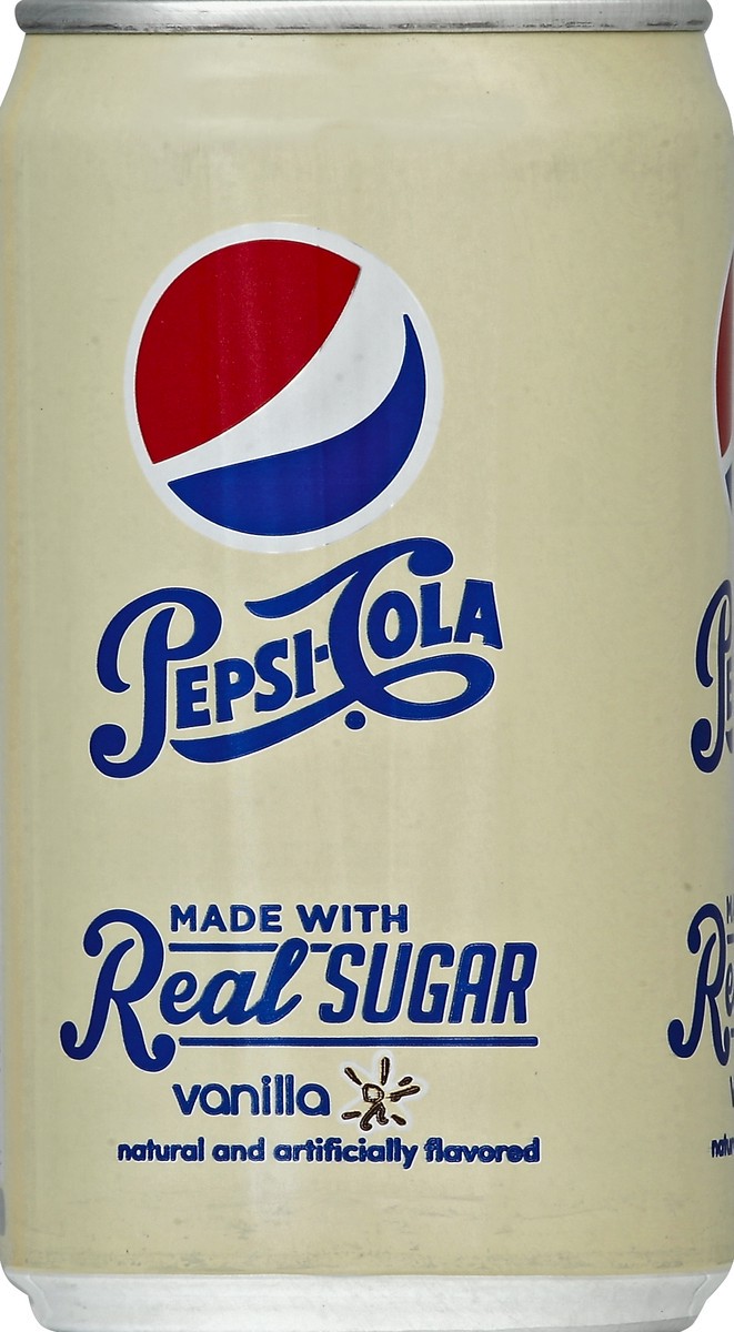 slide 3 of 4, Pepsi Cola Real Sugar Vanilla 7.5 Fluid Ounce Aluminum Can - 7.5 oz, 7.5 oz