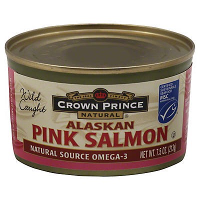 slide 1 of 2, Crown Prince Natural Pink Salmon, 7.5 oz