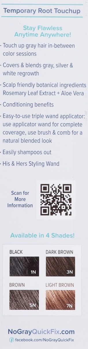 slide 6 of 12, No Gray Black 1N Instant Root Touchup Quick Fix 0.5 fl oz, 0.5 fl oz