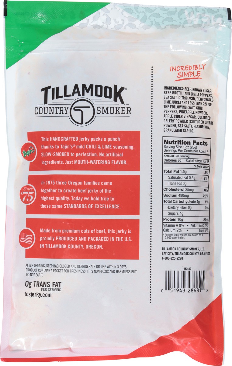 slide 8 of 14, Tillamook Jerky Tajin Chili Lime 6.5oz - 6.5OZ, 6.5 oz