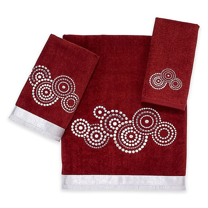 slide 1 of 1, Avanti Mosaic Circle Bath Towel - Brick, 1 ct