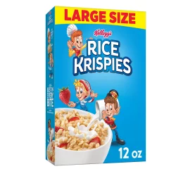 Kellogg's Rice Krispies Breakfast Cereal, Kids Snacks, Baking Marshmallow Treats, Original