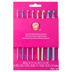 Boye Aluminum Crochet Hook Set - Sizes D-K