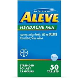 slide 1 of 1, Aleve Headache Pain 220 mg Tablets, 1 ct