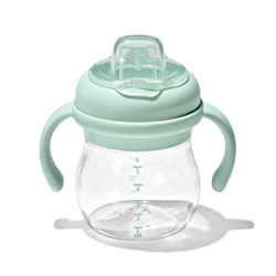 OXO Tot Transitions Soft Spout Sippy Cup With Removable Handles 6 Oz - Opal