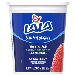 LALA Low Fat Strawberry Yogurt 32 oz