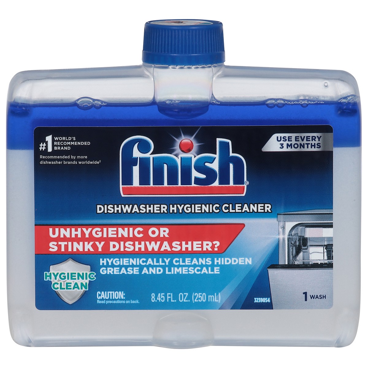 slide 1 of 9, Finish Dishwasher Hygienic Cleaner 8.45 fl oz, 8.45 fl oz