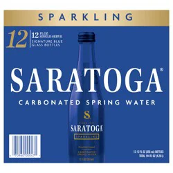 Saratoga Sparkling Spring Water 12 pk - 12 fl oz Bottles