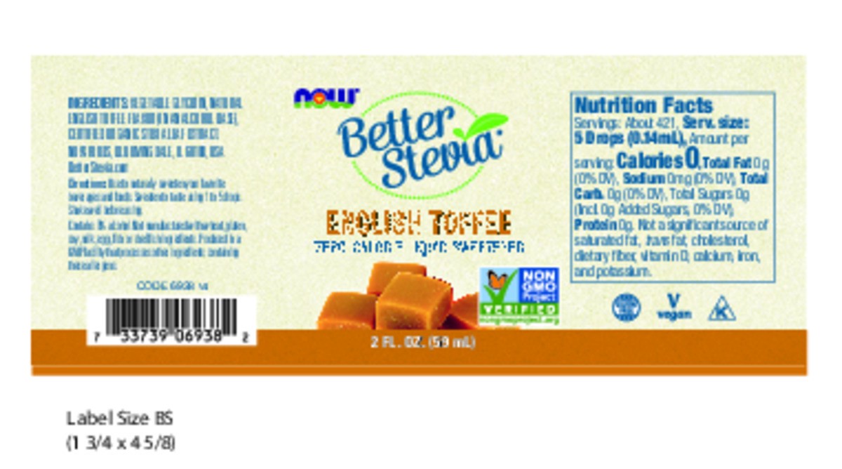 slide 2 of 9, NOW Foods BetterStevia English Toffee- 2 fl oz, 2 fl oz