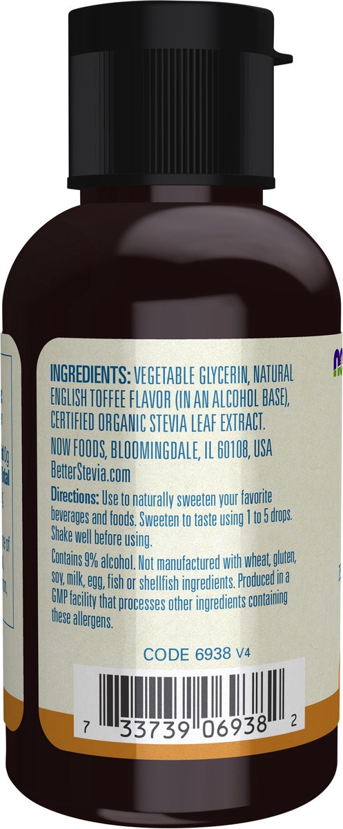 slide 5 of 9, NOW Foods BetterStevia English Toffee- 2 fl oz, 2 fl oz