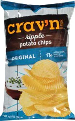Crav'n Flavor Ripple Original Potato Chips 8.5 oz