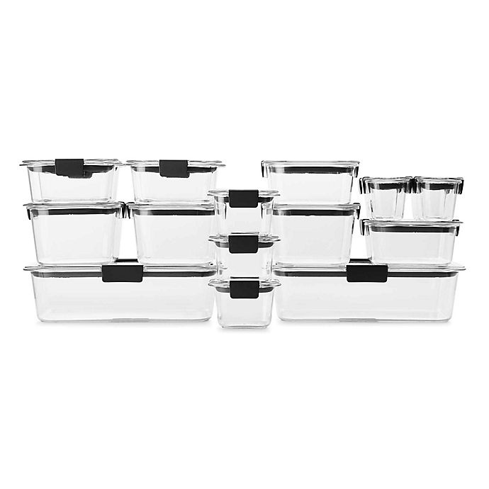 slide 1 of 1, Rubbermaid Brilliance Food Storage Container Set, 36 ct