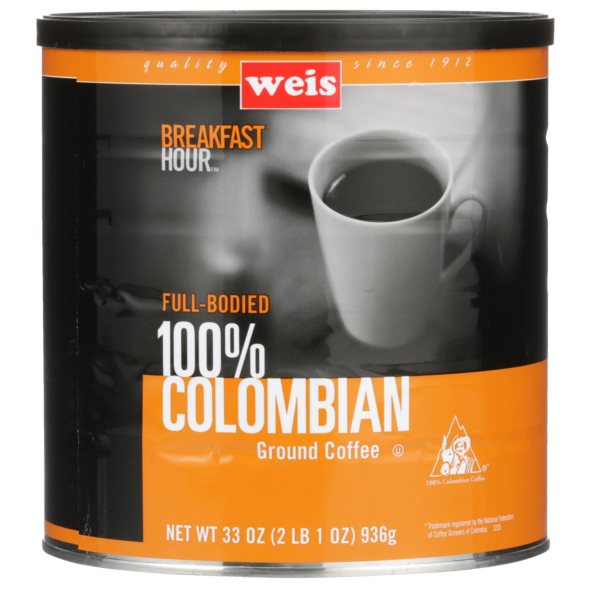 slide 1 of 1, Weis Quality 100% Colombian Ground Coffee - 33 oz, 33 oz