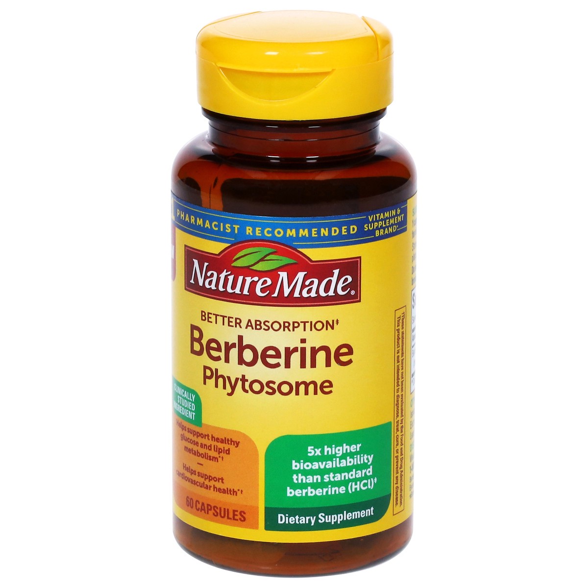 slide 7 of 14, Nature Made Berberine Phytosome 60 Capsules, 60 ct