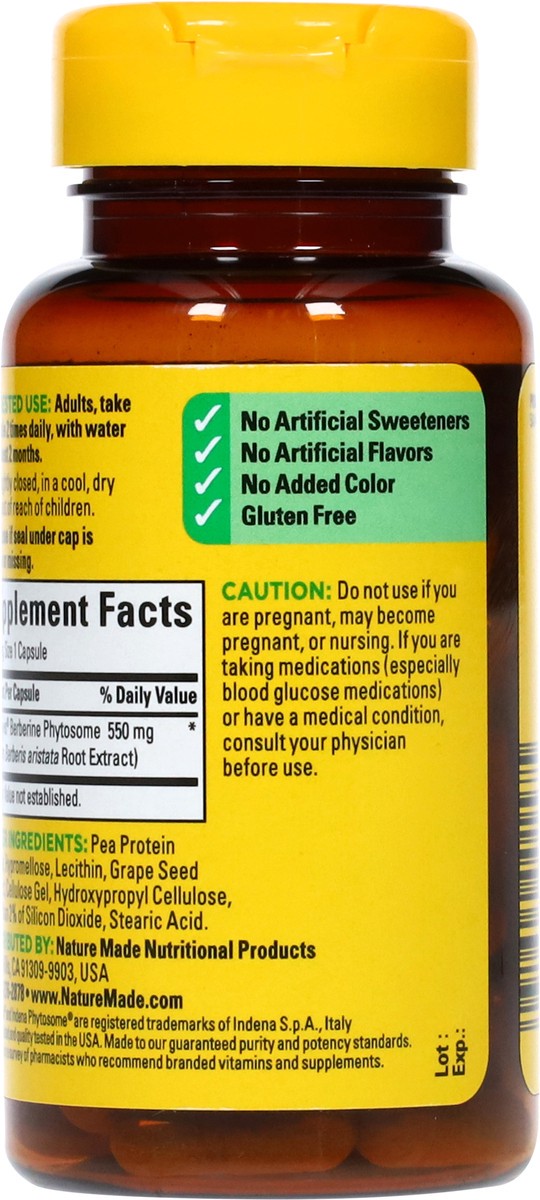 slide 12 of 14, Nature Made Berberine Phytosome 60 Capsules, 60 ct