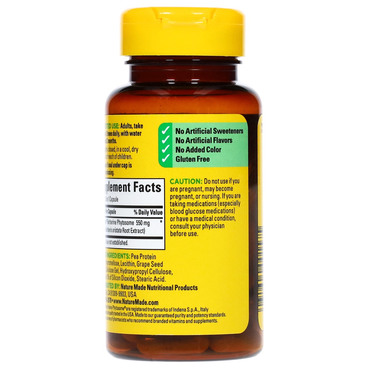 slide 3 of 14, Nature Made Berberine Phytosome 60 Capsules, 60 ct