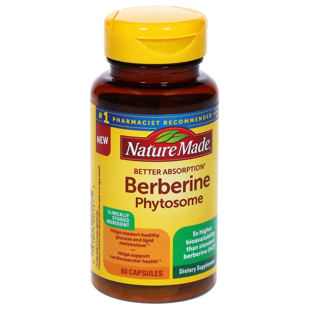 slide 2 of 14, Nature Made Berberine Phytosome 60 Capsules, 60 ct