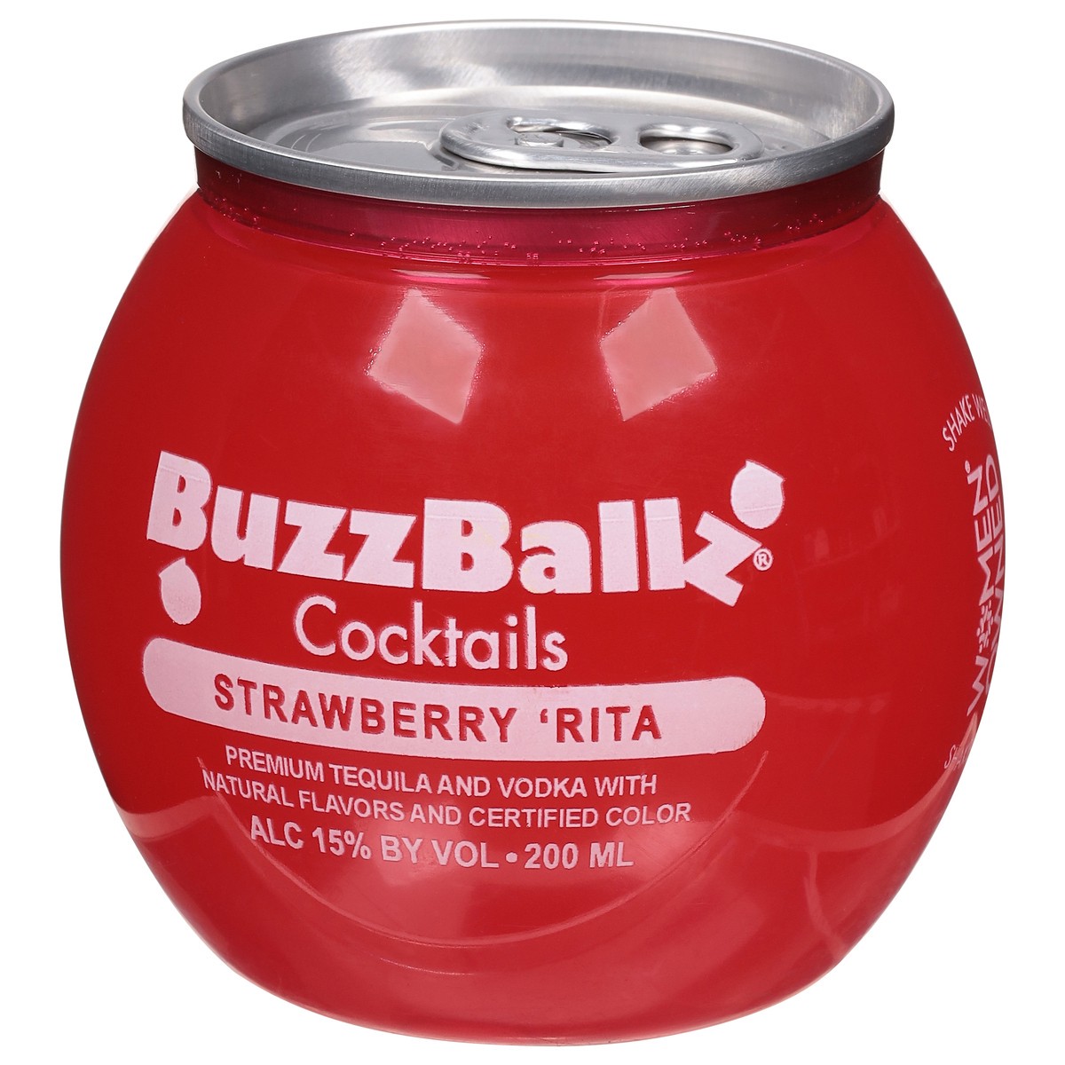 slide 7 of 9, Buzzballz Strawberry Marg, 200 ml