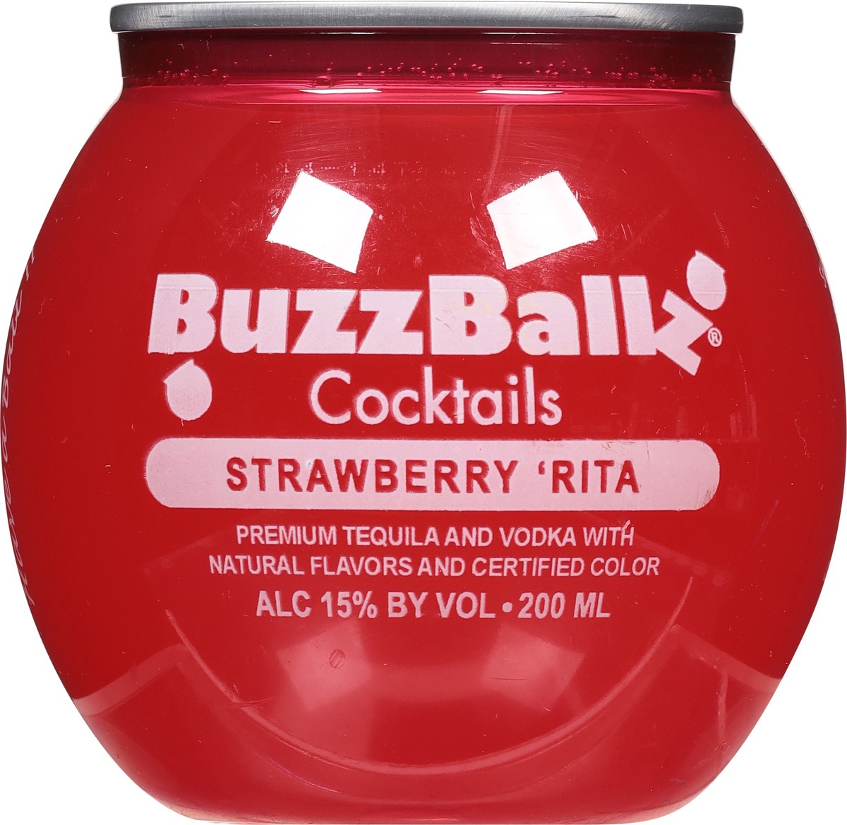 slide 3 of 9, Buzzballz Strawberry Marg, 200 ml