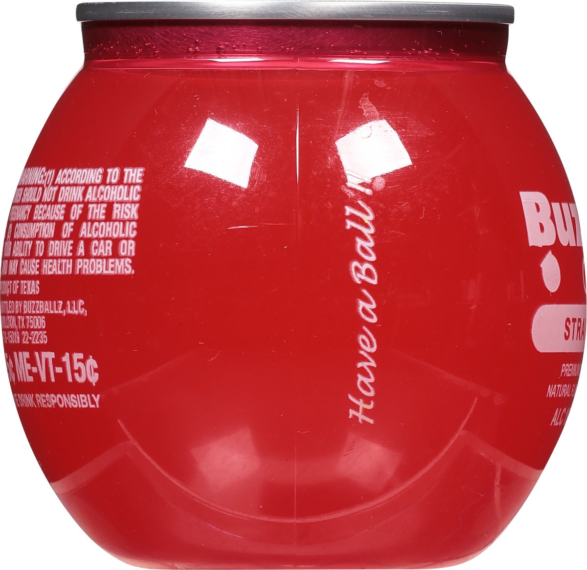 slide 5 of 9, Buzzballz Strawberry Marg, 200 ml