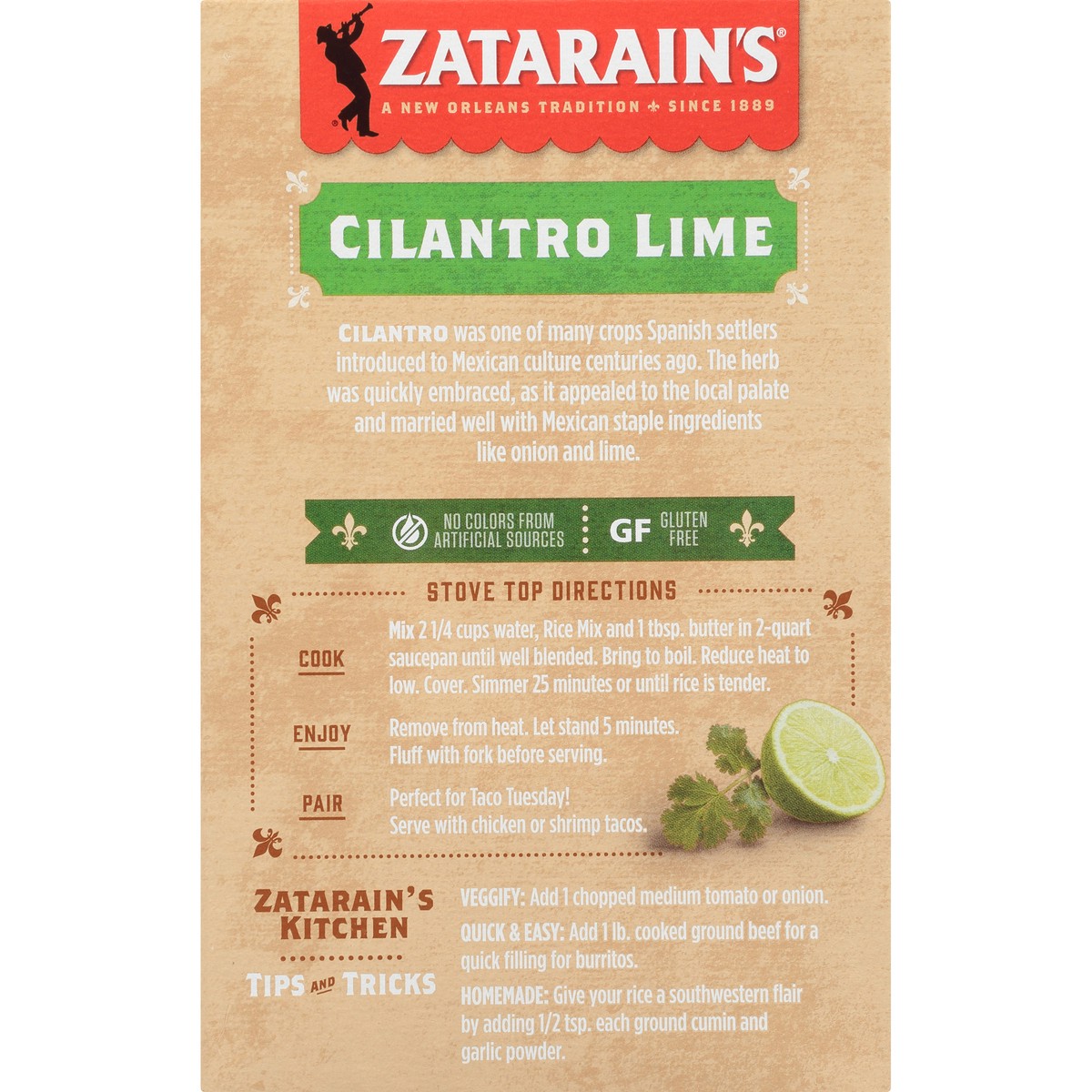 slide 7 of 13, Zatarain's Cilantro Lime Rice, 6.9 oz