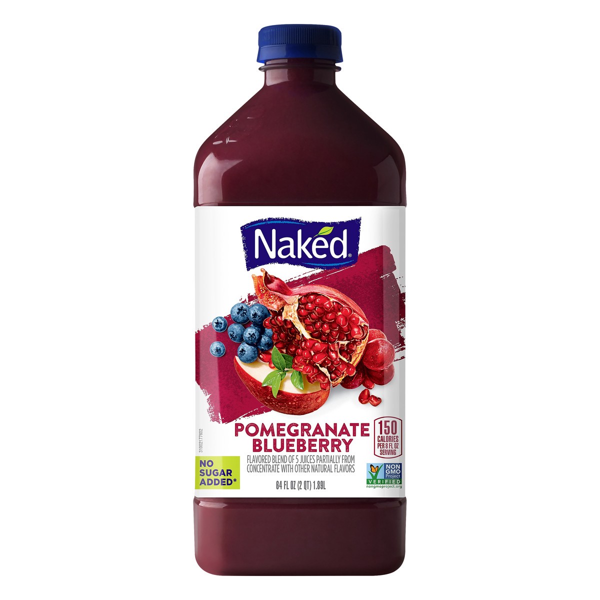 slide 1 of 7, Naked Juice Smoothie Pomegranate Blueberry, 64 oz