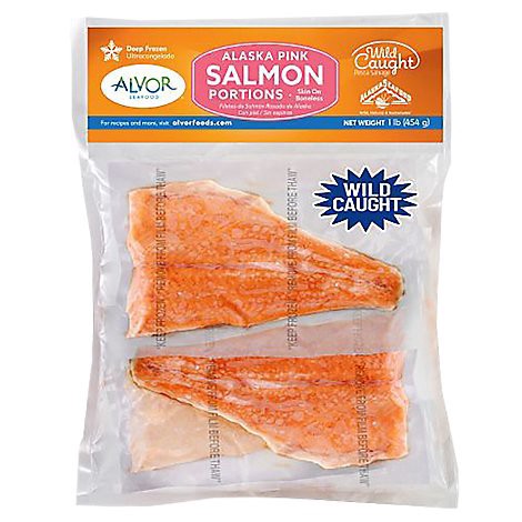 slide 1 of 1, Alvor Alaskan Salmon Portions Wild - 16 OZ, 16 oz