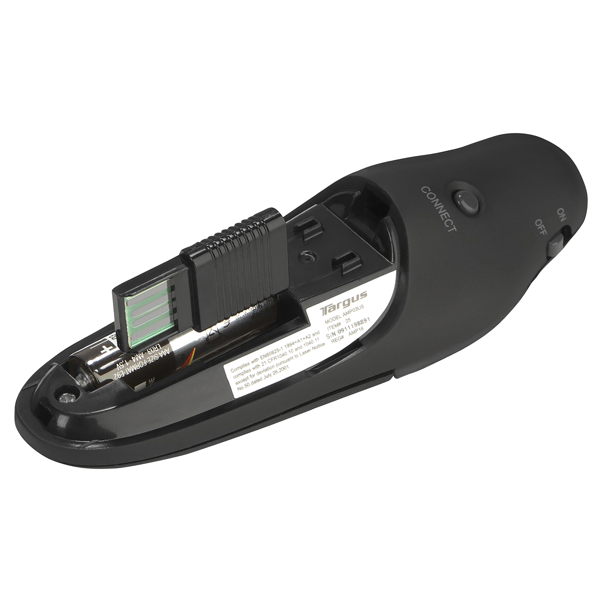 slide 2 of 3, Targus AMP16US Wireless USB Presenter with Laser Pointer, 1 ct
