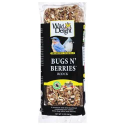 Wild Delight Bugs N Berries Block Bird Seed