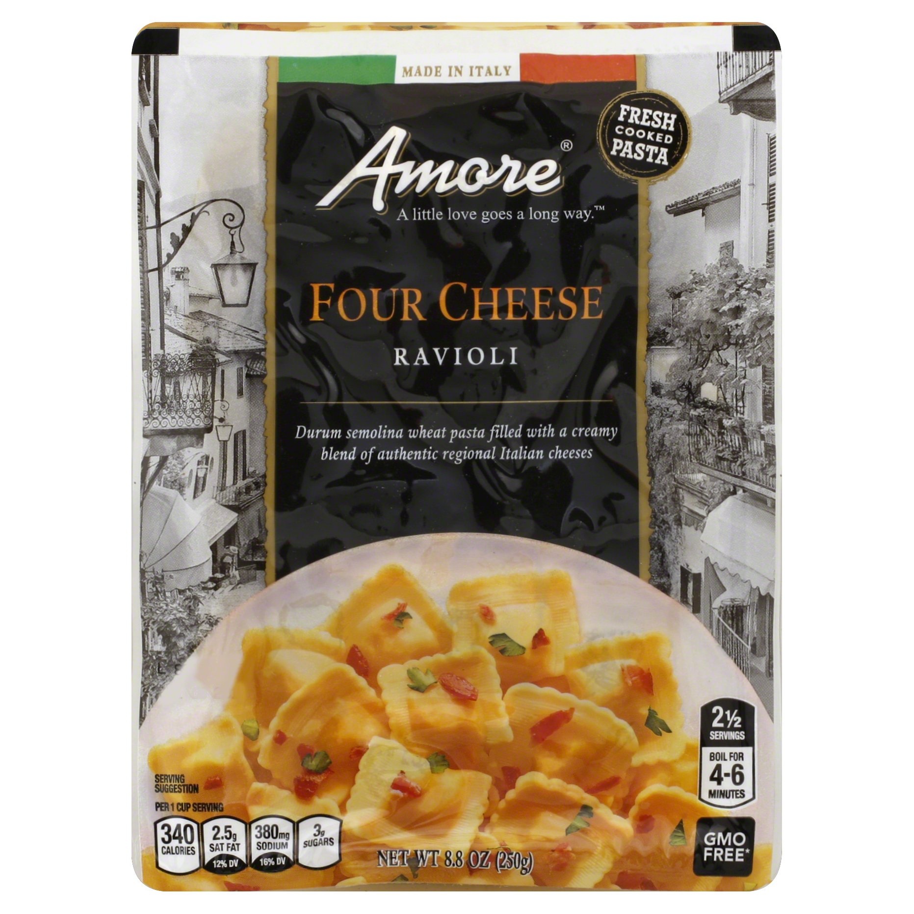 slide 1 of 1, Amore Four Cheese Ravioli, 8.8 oz