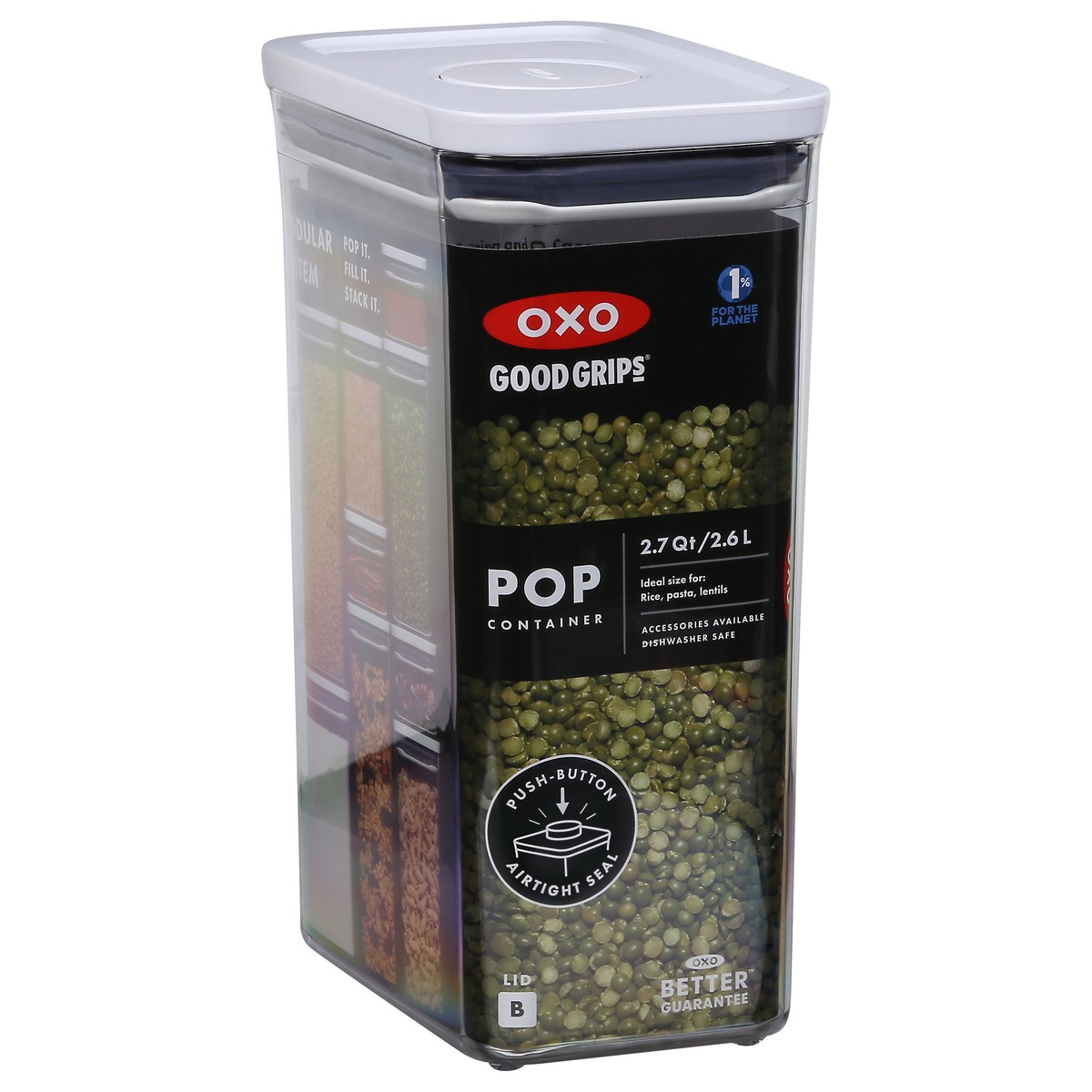 slide 3 of 12, Oxo 2.7Qt Pop Container, 1 ct