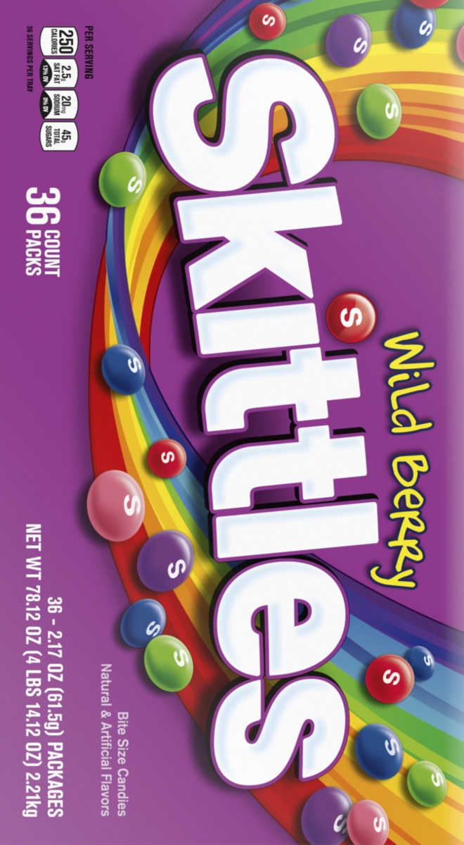 slide 6 of 8, Skittles Wild Berry Candy, 36 ct