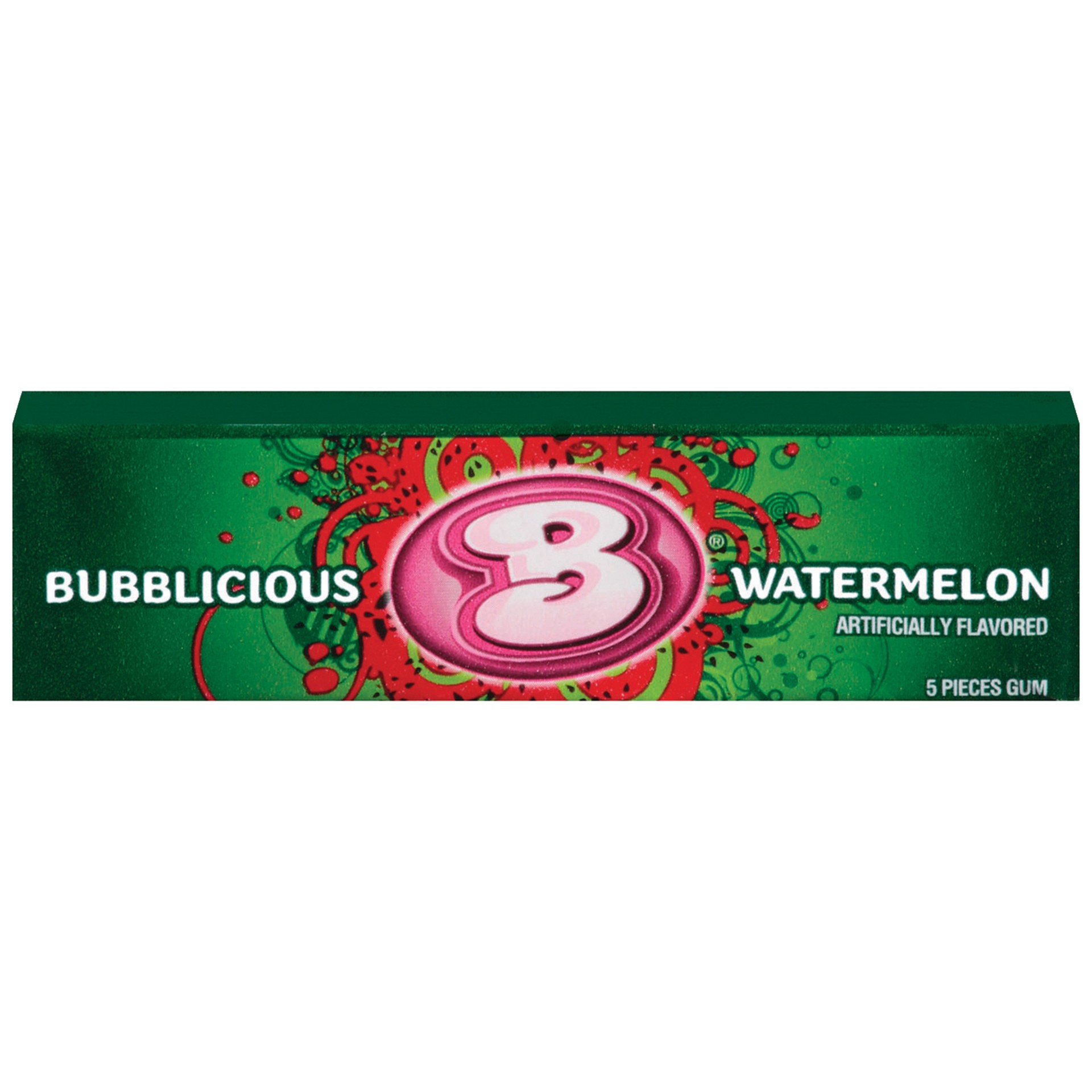 slide 1 of 3, Bubblicious Gum Watermelon 5 Count, 1 ct